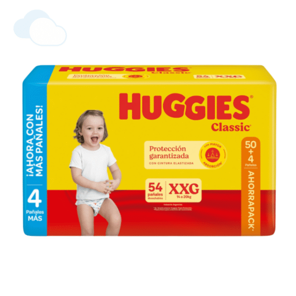 Pañales Huggies Classic Ahorra Pack  Talles( M - G - XG - XXG - XXXG )