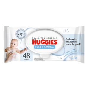 Toallitas Húmedas Huggies Puro y Natural x 48 Unidades