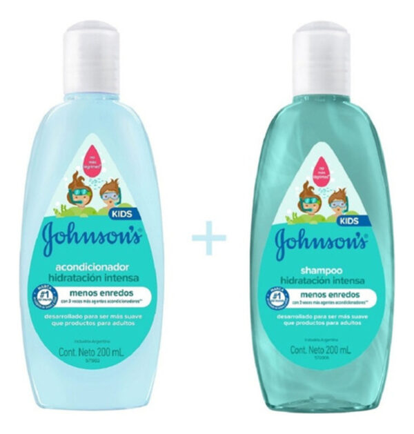 Set Shampoo Johnson's Baby Hidratación Intensa 200ml + Acondicionador 200ml