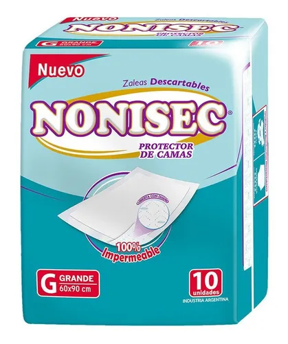 Nonisec Zaleas Descartables 60 x 90 Pack de 10 Unidades