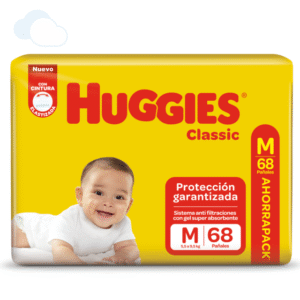 Pañales Huggies Classic Ahorra Pack  Talles( M - G - XG - XXG - XXXG )