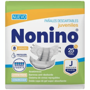 Pañales Nonino Elastizado Juvenil x 8 Unidades