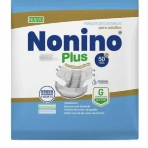 Pañales Nonino Plus Elastizado Grande(G) x 8 unidades. Extra Grande (EG) 8 Unidades.