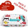 Toallitas Húmedas  Fisher-Price para Bebés  (PACK3 X 96 Y 48 UNIDADES)