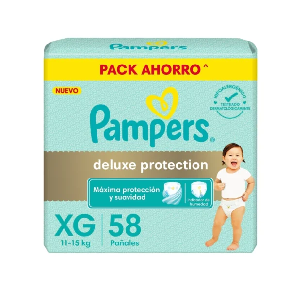 Pampers Deluxe Protectíon  Talles( RN-M-XG-XXG).