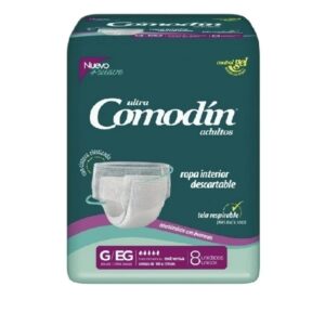 Comodín Ropa Interior Pants Descartable x8 Und